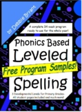 Phonics Based Spelling All Year - Free Sampler! {Leveled Program}