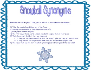 Synonyms Common Core ELA Center by Creatively Crazy With Learning