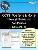 CCSS - Literacy In History/Social Studies Gr 9-10 Posters & More