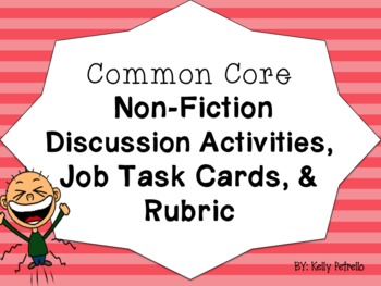 Preview of Non-Fiction Literature Circle Activities {Common Core}