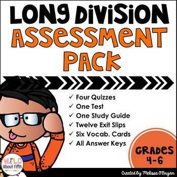 Preview of Long Division Assessments