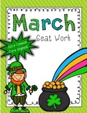 2nd Grade Common Core: March Morning Seat Work Packet