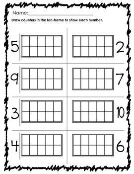 Common Core Math - 1st Grade - Introducing Ten Frames (Part 3) | TpT