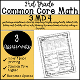 Common Core Math | 3.MD.4 Measurement and Line Plots | 3rd
