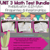 Multiplication Division Relationship & Properties Test BUN