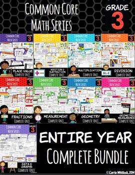 Preview of Common Core Math: 3rd Grade Complete Bundle -  Entire Year