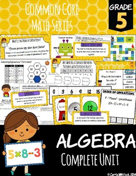 Preview of Common Core Math: 5th Grade Algebra Complete Set