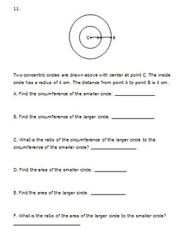 Common Core Math 7th Grade Geometry (7.G.4) Circle Activities by Hilda