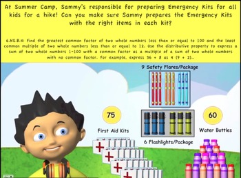 Preview of LCM & GCF Bell Ringer(common core math)