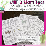 Multiplication & Division Relationship & Properties Test