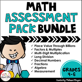 Preview of Math Assessment Pack BUNDLE