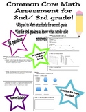 Common Core Math Assessment- Second/Third Grade