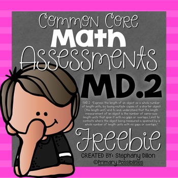 Preview of Common Core Math Assessment for 1.MD.2