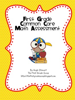Preview of Common Core Math Assessment for First Grade