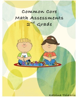 Preview of Common Core Math Assessments Pack 2nd Grade