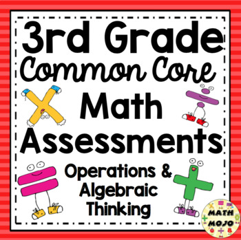 Preview of 3rd Grade Math Assessments (Operations and Algebraic Thinking) Standards-Based