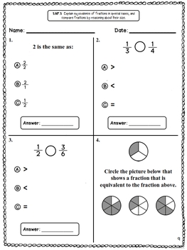 Common Core Math Assessments for 3rd Grade - Number and Operations ...