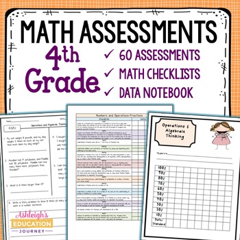 Preview of 4th Grade Math Assessments - 4th Grade Common Core Math