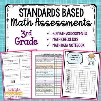 Preview of 3rd Grade Math Assessments | Two Assessments for Each Standard | Print & Digital