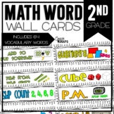 2nd Grade Math Word Wall - Vocabulary Cards
