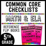 Common Core Math/ELA Checklists Flip Books - 5th Grade