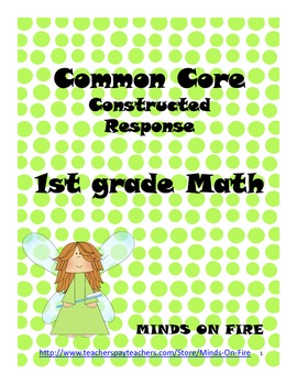 Preview of Common Core Math Constructed Responses 1st grade
