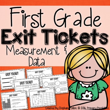 Preview of Common Core Math Exit Tickets- First Grade MD