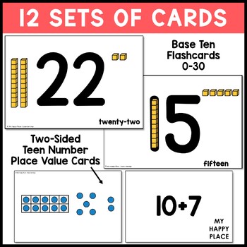 Math Flashcards Pack - dot cards, subitizing, teen numbers, and more!