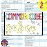 Common Core Math Galore {2nd Grade Checklist}