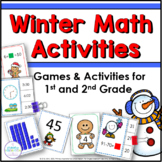 Winter Math Games and Activities for First Grade and Second Grade