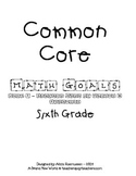 Common Core Math Goal Page - Surface Area of Prisms & Pyramids