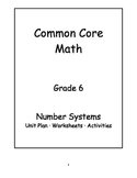 6th Grade Common Core Math Number Systems Unit
