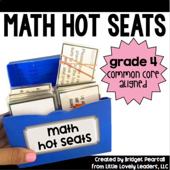 Preview of Common Core Math Hot Seats (Grade 4)