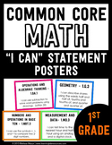 Common Core Math I CAN Posters - 1st (First) Grade 