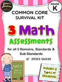 Common Core Math Assessments (Kinder)