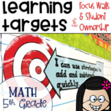 Common Core Math Learning Targets 5th grade