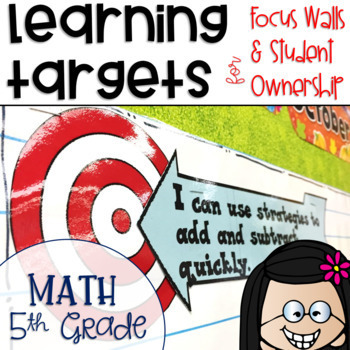 Preview of Common Core Math Learning Targets 5th grade