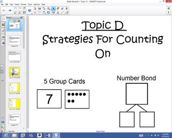 Preview of 1st Grade Common Core Math Module 1 Topic D Lessons
