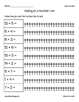 Common Core Math: Number Lines (Grade 1) By My Natural Element | Tpt