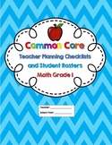 1st Grade Common Core Math Checklists and Student Rosters