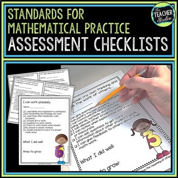 Preview of Mathematical Practices Standards Self Assessments - Math Practices Checklists