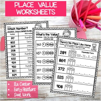 Math Worksheets 1st and 2nd Grade | Bundle by Teaching Second Grade