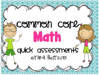 Preview of Common Core Math Quick Assessments