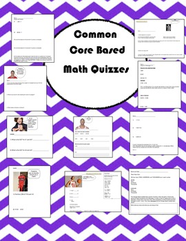 Preview of Common Core Math Quizzes