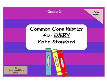 Preview of Common Core Math Rubrics:  Grade 2