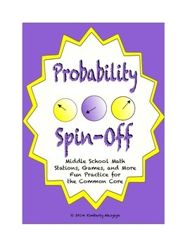 Preview of Common Core Math Stations and Games - "Spin Off" Probability