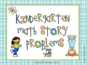 Preview of Common Core Math Story Problems Set 1, K/1st grade, 45 pages