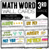 3rd Grade Math Word Wall - Vocabulary Cards