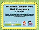 Common Core Math Vocabulary for 3rd Grade