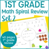 1st Grade Math Spiral Review | Morning Work | Homework | Set 2